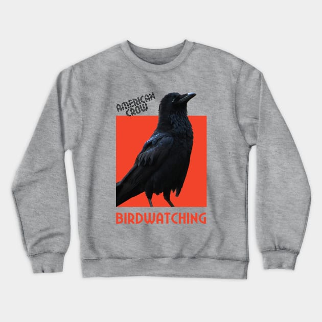 Birdwatching. American Crow Crewneck Sweatshirt by hardcore repertoire